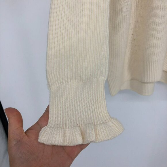 Princess Goes Hollywood NWT Cream Longsleeve Sweater w Blk Sequin "Soul Mate" M - Picture 6 of 13